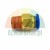 Messing-Pneumatik-Steckverschraubung mit Außengewinde und blauem Lösering.