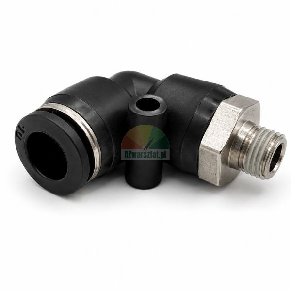 L-förmiger Verbinder – Gewinde 9,7 mm, Stecker 10 mm