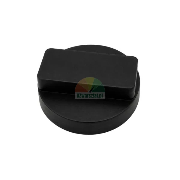 Schwarzer Wagenheber-Gummiauflage-Adapter mit rechteckigem Aufsatz zum Anheben von Fahrzeugen