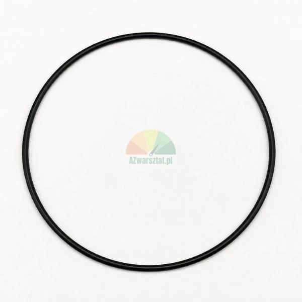 Schwarzer Gummi O-Ring Dichtring für Abdrückzylinder 186mm auf weißem Hintergrund