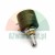 Sakae 22k Ohm Präzisions-Drehpotentiometer mit geschlitzter Metallachse und Messing-Gewindebuchse auf weißem Hintergrund.