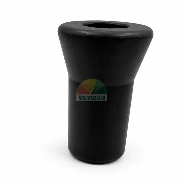 Moderne mattschwarze Keramikvase im minimalistischen Design auf weißem Hintergrund.
