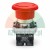 Roter Not-Aus-Pilztaster mit Metallfassung und NC-Kontaktblock ZB2-BE102