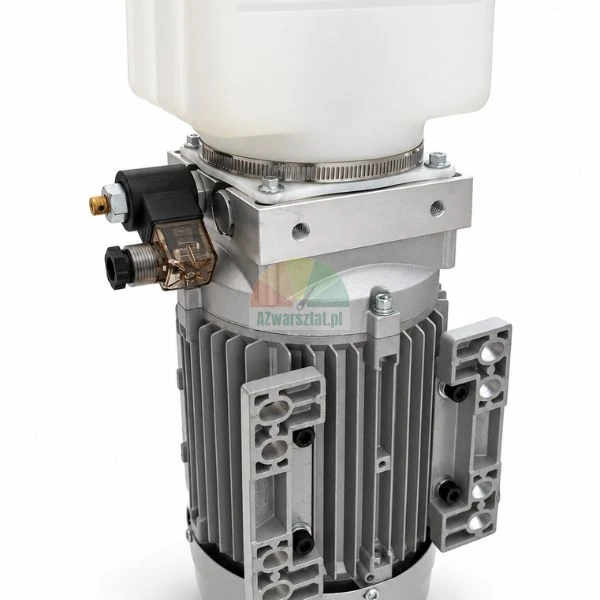 Kompaktes Hydraulikaggregat mit Elektromotor, Ventilblock und Kunststoff-Ölbehälter