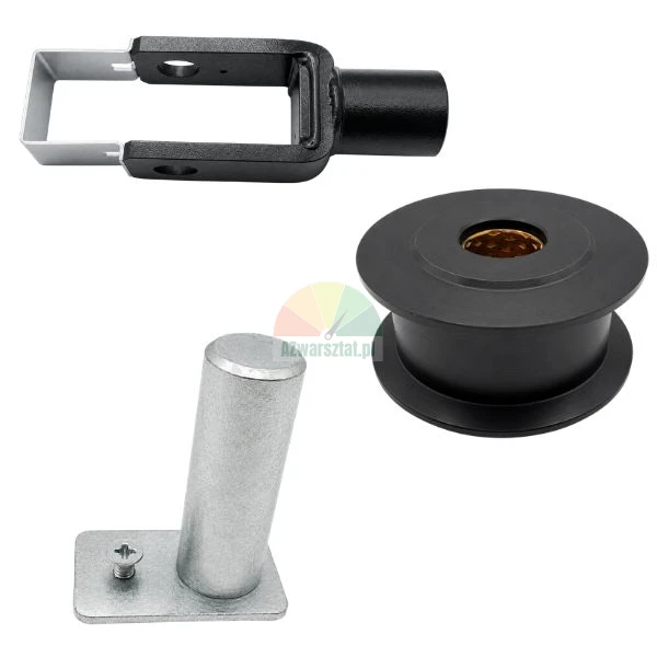 Kettenrolle für 2-Säulen-Hebebühne mit Halterung und Bolzen 38 mm