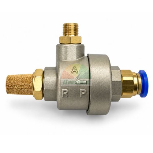Schnellentlüftungsventil Typ A3 Aluminium 8mm/9,7mm für Reifenabdrücker mit Schalldämpfer