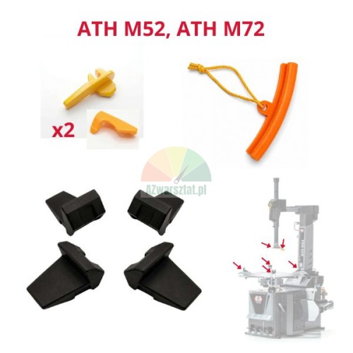 Kunststoff-Schutzkappen und Verschleissteile-Set fuer ATH-Heinl M52 und M72 Reifenmontiermaschine